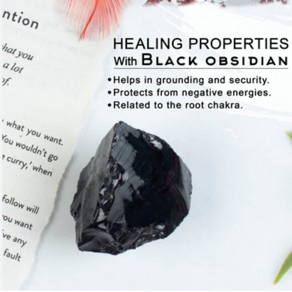 Massive Protection Bracelet Set: Black Jasper + Obsidian & Ohm Om! Balance + Chi - Picture 10 of 15